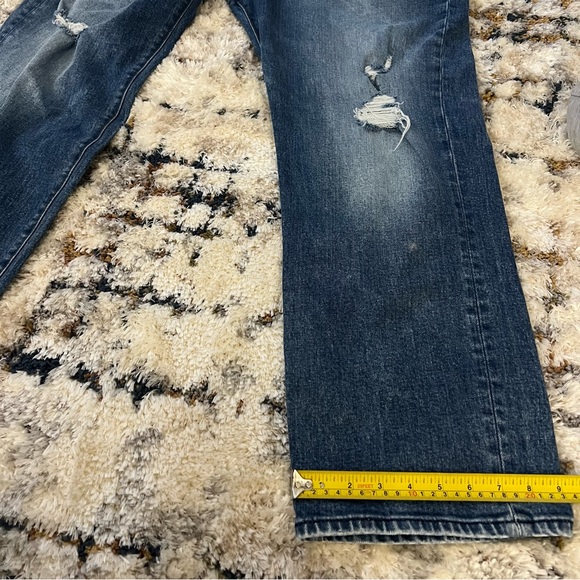7 For All Mankind 7FAM Easy Straight with Destroy Size 33 - Picture 5 of 11